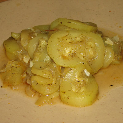 Recette, Poêlée de courgettes