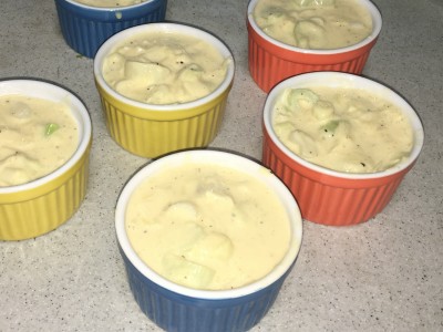 Minis soufflés aux poireaux