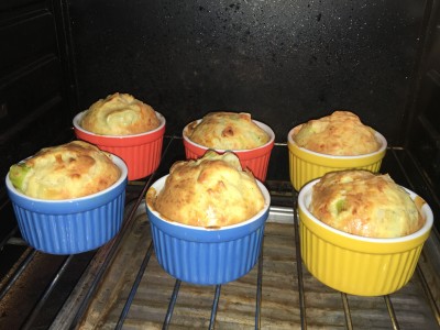 Minis soufflés aux poireaux