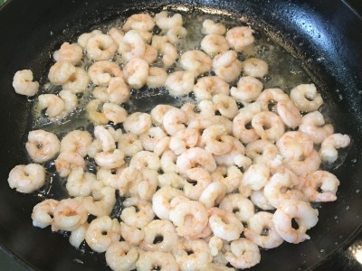 Tarte aux courgettes et crevettes à partager